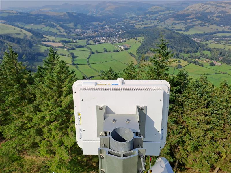 The countryside view from the top of one of Airband's ngFWA masts.