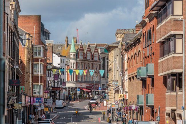 A photo of a street in Reading city centre