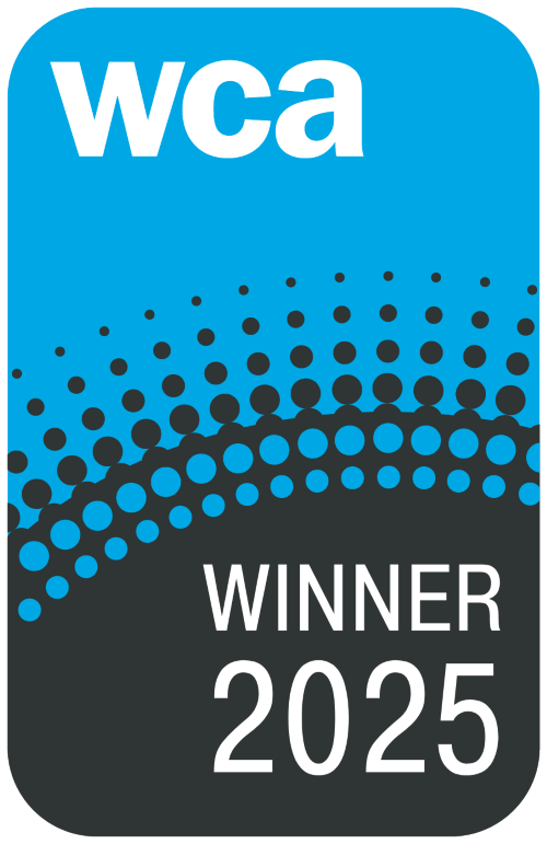 WCA winners logo for winning a WCA award in 2025