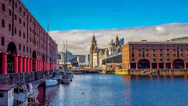 A photo of the Albert Docks in Liverpool
