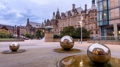 A picture of Millennium Square in Sheffield